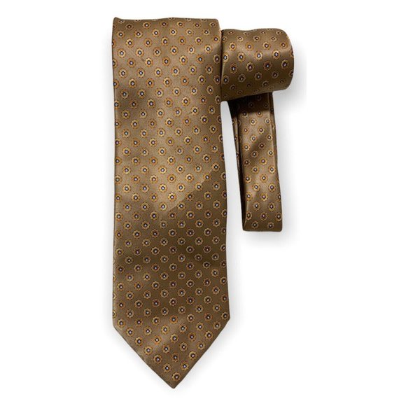 bronze silk tie